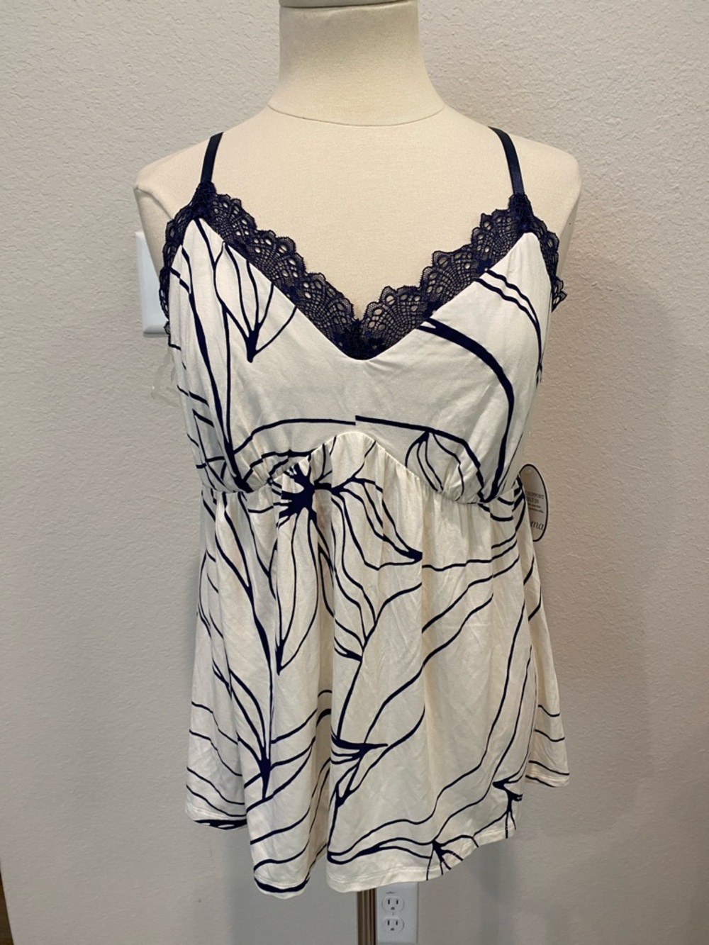 New Soma Cool Nights Lace Trim Cami XL